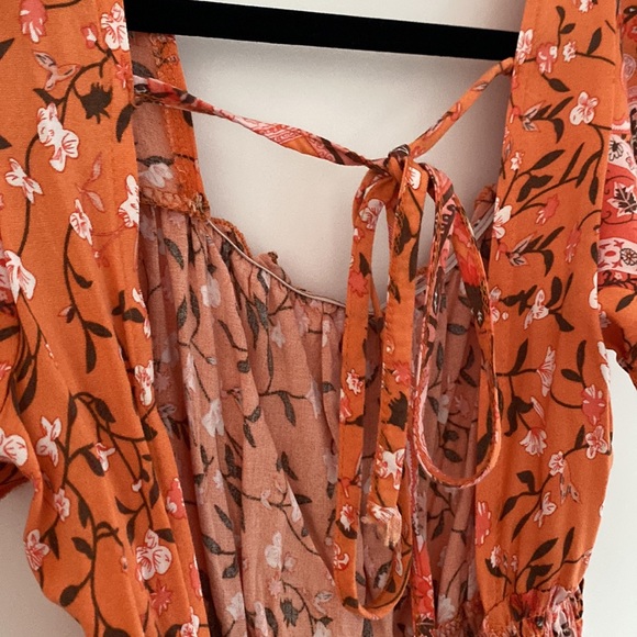 Ally Orange Boho Dress - Picture 3 of 4